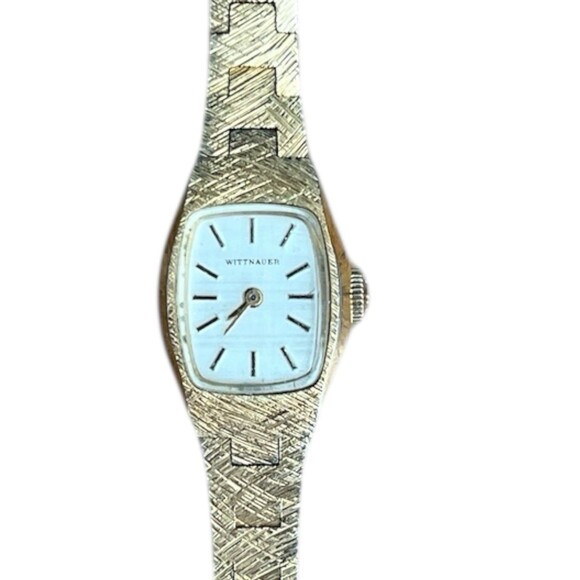 Vintage Wittnauer Women's Watch Gold Tone Link Bracelet Mechanical Wind Working - Picture 1 of 6